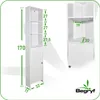 BEGRYF Eckschrank Badezimmer – 170 cm hoch, schmaler Produktbild-Vorschau 3