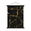 MuchoWow® Textilposter Marmor - Gold - Schwarz - Produktbild-Vorschau 1