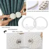 Magnetische Vorhang-Raffhalter 4 Stück für Zuhause, Hotel, Produktbild-Vorschau 5