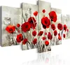 Italienischer Leinwand Leinwandbild - Scarlet Field 100x50 Produktbild-Vorschau 2