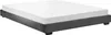 A bed frame with a mattress on a white background. Produktbild-Vorschau