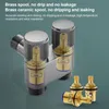 Válvula de agua con doble salida, conexión de entrada de Vista previa de la imagen del producto 5