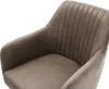 DELIFE Esszimmerstuhl Greg-Flex Mikrofaser Taupe Vintage Produktbild-Vorschau 4