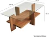 Skye Decor, Babylon, Couchtische, Holz, Glas, 105 x 40 x 60 Produktbild-Vorschau 11