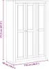 VidaXL 282662, Grau, Garderobe, 4 Regale, 3 Tür(en), Grau, Produktbild-Vorschau 8