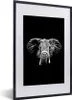 MuchoWow® Gerahmtes Poster Elefant mit abstrakten Elementen Produktbild-Vorschau 1