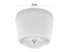A white smoke detector with a clear plastic bottom is shown against a white background. A measurement line indicates 5cm. Produktbild-Vorschau