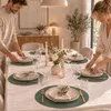 Platzset Kunstleder rund, 2in1 Wende-Tischunterlage, Produktbild-Vorschau 6