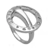 Gr. 56 - Ring 22mm Zirkonias mattiert rhodiniert Silber 925 Produktbild-Vorschau 3