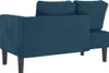 vidaXL chaise longue con cuscino in velluto blu Anteprima dell’immagine prodotto 5