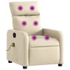 CLORIS Massagesessel Creme Stoff - Fernsehsesel Produktbild-Vorschau 2