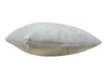 A side view of a pillow with a zipper. Voir les images du produit