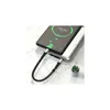 Dudao L10C USB-C auf USB-C Kabel, 100W 5A, 0,23m, Schwarz Produktbild-Vorschau 3