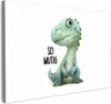 MuchoWow® - Leinwandbilder - Drache - Sei mutig - Zitat, Produktbild-Vorschau 1