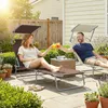 Outsunny Sonnenliege Gartenliege Relaxliege Dreibeinliege Produktbild-Vorschau 2