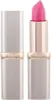 A L'Oréal Paris Color Riche Lipstick in a pink shade, shown with its cap off and on. Náhled obrázku produktu