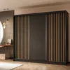 Masseno Schiebetürenschrank LAMELLO 240 cm Kleiderschrank Produktbild-Vorschau 2