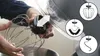 A person is holding a whisk attachment for a stand mixer, with other attachments shown in inset circles. Anteprima dell’immagine prodotto