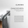 ELMOWO - Edelstahl Handtuchhalter ohne Bohren zweiarmig für Produktbild-Vorschau 2