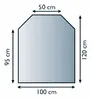 Glasbodenplatte, Bodenschutzplatte, Glasvorlegeplatte, 8mm, Produktbild-Vorschau 1