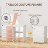 HOMCOM Table de couture pliante meuble couture à abattant Voir les images du produit 3