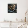 Wanduhr aus Glas mit Motiv Drei Welten- 30 x 30 cm - inkl. Produktbild-Vorschau 3