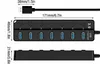 USB 3.0-Hub, Multi-USB-Steckdosenleiste mit 7 Anschlüssen Produktbild-Vorschau 2