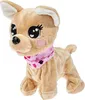 A plush toy dog with large eyes and a pink bandana. Anteprima dell’immagine prodotto