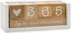 Jahres Countdown Kalender Holz-Tischkalender, Tagezähler Produktbild-Vorschau 1