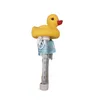 A yellow rubber duck thermometer for a bathtub. Produktbild-Vorschau