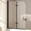 EMKE Duschabtrennung 110x140cm Faltwand für Badewanne Produktbild-Vorschau 11