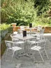 Bolero Bistrostühle mit gerundeter Armlehne Aluminium (4 Produktbild-Vorschau 4
