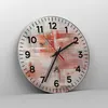 Wanduhr - Rund - Glasuhr - Verschwommen Abstraktion Modern Produktbild-Vorschau 4