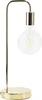 BELIANI Stolní lampa zlatá kovová 48 cm dlouhá žárovka s Náhled obrázku produktu 1