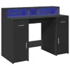 LED-Schreibtisch Schwarz 120x55x91 cm Holzwerkstoff Produktbild-Vorschau 4