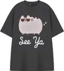 Pusheen - "See Ya" T-Shirt für Herren/Damen Uni kurzärmlig Produktbild-Vorschau 1