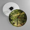 Wanduhr - Rund - Glasuhr - Wald Baum Natur - 30x30cm - Produktbild-Vorschau 2