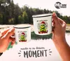 Emaille-Tasse Grinch Geschenk für Weihnachtsmuffel Ich Produktbild-Vorschau 4