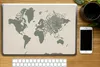MuchoWow® Laptop Aufkleber Sticker Cover Weltkarte - Tiere Produktbild-Vorschau 2