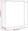 Brennholzregal Mattschwarz 110x28x116 cm Stahl Produktbild-Vorschau 6