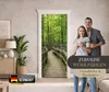 Türtapete selbstklebend | 200 x 90 cm Wald Holzweg, Natur | Produktbild-Vorschau 5