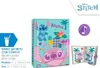 A Disney Stitch secret diary with a code lock, shown with accompanying text and graphics. Produktbild-Vorschau