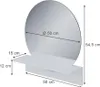 Badezimmerspiegel Vicco Elyra Weiß 50 x 54.5 cm mit Ablage, Produktbild-Vorschau 2