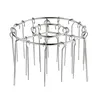 A silver metal grill rack with multiple prongs, designed for use in an air fryer. Náhľad obrázku produktu