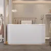 A clean, modern retail or salon reception desk. Produktbild-Vorschau