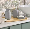 ZELLER Portasapone in Vetroceramica grigio 11 x 3,3 cm Anteprima dell’immagine prodotto 3