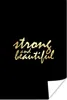 MuchoWow® Poster Zitate - Motivation - Schwarz - Gold 40x60 Produktbild-Vorschau 1