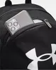 A close-up of a black backpack with a smartphone partially inserted into an outer pocket. Náhled obrázku produktu