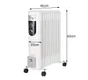 Ölradiator mit Rollen 11 Rippen 3 Stufen 2500 Watt 60x46cm Produktbild-Vorschau 2