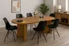 Esstisch oval mit geraden Kanten 204x90 cm Holz Produktbild-Vorschau 4